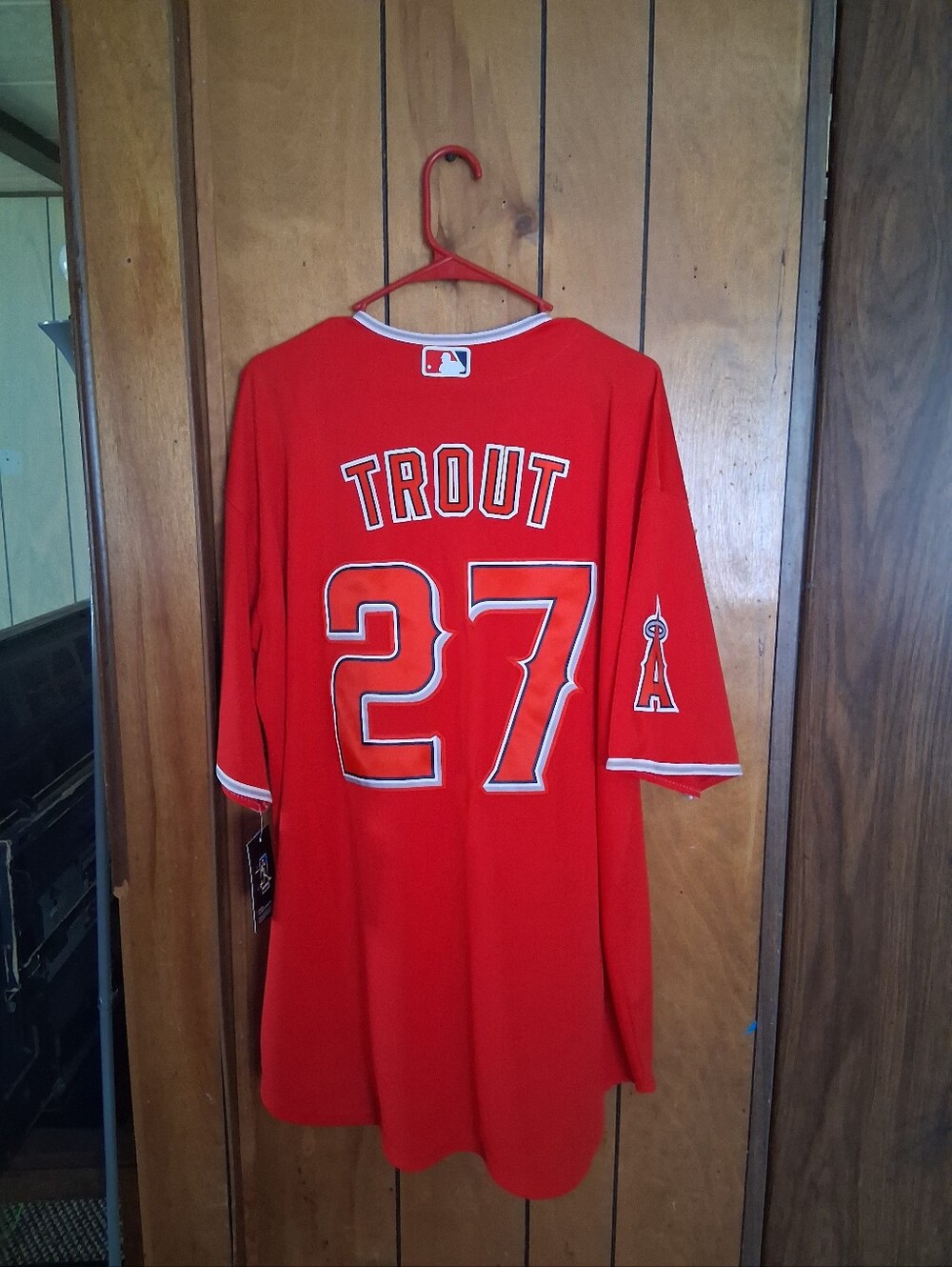 Mystery Sports Card With Mike Trout Los Angeles Angels XXL Stitched Jersey